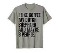 I Like Coffee Lover Dutch Shepherd Dog Owner Funny T-Shirt