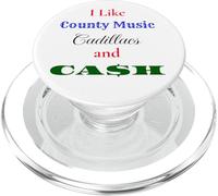 I Like Country Music Cadillacs and Cash PopSockets PopGrip for MagSafe