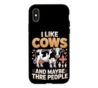 I Like Cows and Maybe Three People Farm Life Case for iPhone X/XS