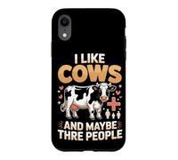 I Like Cows and Maybe Three People Farm Life Case for iPhone XR