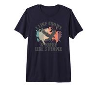 I Like Crows and Maybe Like 3 People Raven Premium T-Shirt