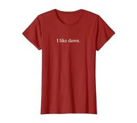 I Like Dawn T-Shirt, Women, Cranberry Red, 3X-Large