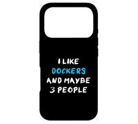 I Like Dockers And Maybe 3 People Docker Dog Case for iPhone 17 Pro