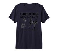 I Like Dogs and Karate and Maybe 3 People Premium T-Shirt