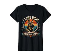 I Like Dogs and Maybe Like 3 People Value Graphic T-Shirt, Women, Black, S