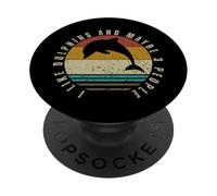 I Like Dolphins And Maybe 3 People Funny Dolphin PopSockets Adhesive PopGrip