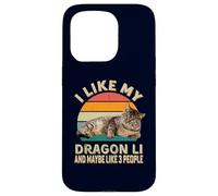 I Like Dragon Li Cat Funny Retro Cat & Kitten Lovers Case for iPhone 15 Pro