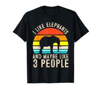I Like Elephants And Coffee And Maybe 3 People Elephant T-Shirt