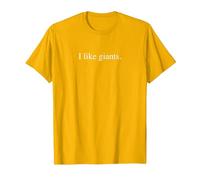 I Like Giants T-Shirt, Men, Bright Gold, L