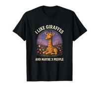 I Like Giraffes - Funny Giraffe Art Safari T-Shirt