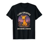 I Like Giraffes - Funny Giraffe Lover Art Safari T-Shirt