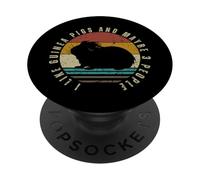 I Like Guinea Pigs And Maybe 3 People Funny Guinea Pig PopSockets Adhesive PopGrip