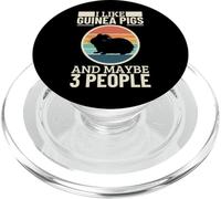 I Like Guinea Pigs And Maybe 3 People Funny Guinea Pig PopSockets PopGrip for MagSafe