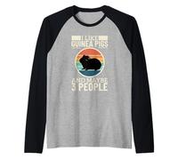 I Like Guinea Pigs and Maybe 3 People Funny Guinea Pig Raglan Baseball Tee