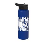 I Like Guinea Pigs and Maybe 3 People Funny Guinea Pig Stainless Steel Insulated Water Bottle