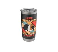 I Like Guinea Pigs and Maybe 3 People Stainless Steel Insulated Tumbler