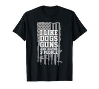 I Like Guns Dogs and Maybe 3 People Gun & Dog Lover Value Graphic T-Shirt