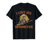I Like Her Pumpkins I Like His Broomstick Halloween Couples T-Shirt