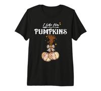 I Like Her Pumpkins She Likes My Broomstick Couple Halloween Premium T-Shirt