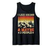 I Like Hiking and Maybe 3 People Funny Introvert Hiker Tank Top