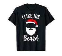 I Like His Beard I Like Her Butt Couples Matching Christmas T-Shirt
