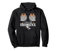 I Like His Broomstick He Likes My Pumpkins Couples Halloween Pullover Hoodie