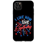 I Like How She Explodes 4th July Fireworks Funny Couple Joke Case for iPhone 11 Pro Max
