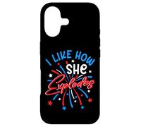 I Like How She Explodes 4th July Fireworks Funny Couple Joke Case for iPhone 17