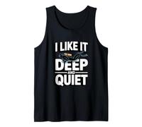 I Like It Deep and Quiet Scuba Diving Humor Tank Top