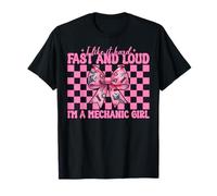 I Like It Hard Fast And Loud I'm A Mechanic Girl Car Wrench T-Shirt