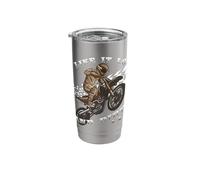 I Like It Loud & Dirty Motocross Quote Stainless Steel Insulated Tumbler