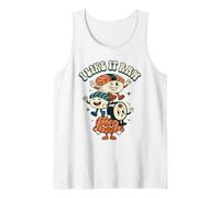 I Like It Raw Funny Sushi Pun Retro Cartoon Sushi Style Art Tank Top