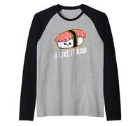 I Like It Raw Sushi Raglan Baseball Tee