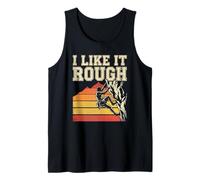 I Like It Rough Vintage Rock Climbing Humor Tank Top