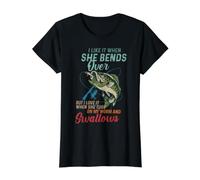 I Like it When she Bends Over but I Love it Value Graphic T-Shirt, Women, Black, L