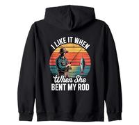 I Like It When She Bent My Rod Fishing Zip Hoodie