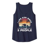 I Like Kiwi Birds & Maybe 3 People I Retro Kiwi Bird Tank Top