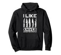 I Like Knives 3 People Target Sport Thrower Knife Throwing Pullover Hoodie