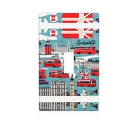 I Like London Print Wall Plate, Acrylic Back Panel Or Plate, Protect Wall from Finger Prints