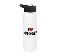 I Like Maggie - I Heart Maggie Stainless Steel Insulated Water Bottle