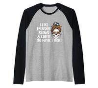 I Like Murder Shows & Coffee and Maybe 3 People - Mistery Raglan Baseball Tee
