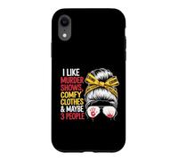 I Like Murder Shows Comfy Clothes True Crime Case for iPhone XR