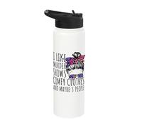 I Like Murder Shows Friends Horror Maybe 3 People Stainless Steel Insulated Water Bottle