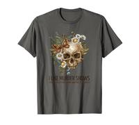 I Like Murder Shows Funny Halloween And Horror Design T-Shirt