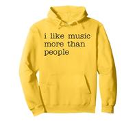 I Like Music More Than People Funny Quote Music Enthusiasts Pullover Hoodie