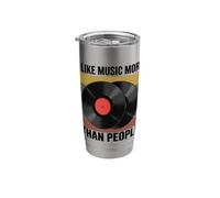 I Like Music More Than People Stainless Steel Insulated Tumbler