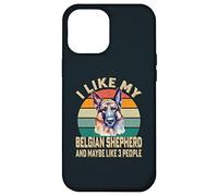 I Like My Belgian Shepherd Dog and Maybe 3 People Retro Case for iPhone 12 Pro Max