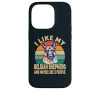 I Like My Belgian Shepherd Dog and Maybe 3 People Retro Case for iPhone 14 Pro