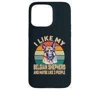 I Like My Belgian Shepherd Dog and Maybe 3 People Retro Case for iPhone 15 Pro Max