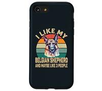 I Like My Belgian Shepherd Dog and Maybe 3 People Retro Case for iPhone SE (2020) / 7/8